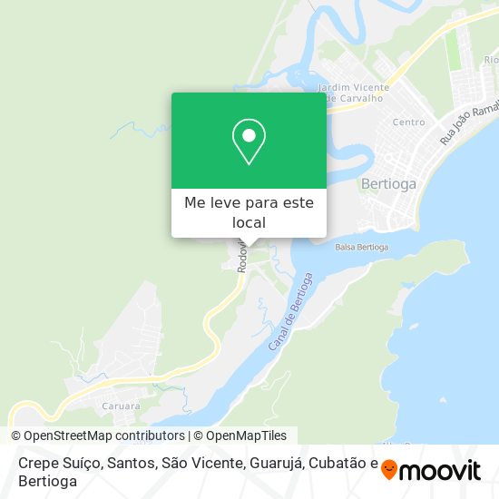 Crepe Suíço mapa