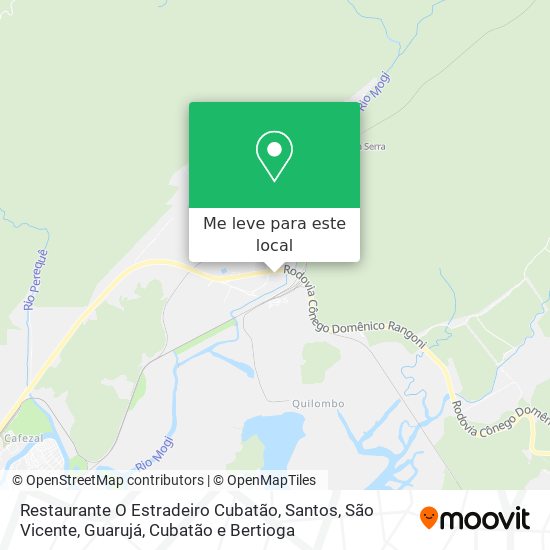 Restaurante O Estradeiro Cubatão mapa