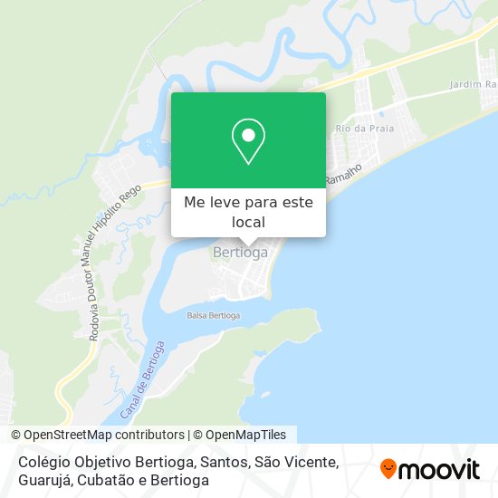 Colégio Objetivo Bertioga mapa