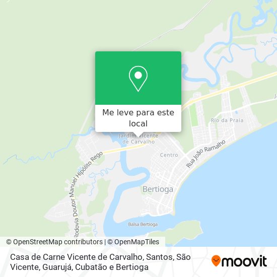 Casa de Carne Vicente de Carvalho mapa