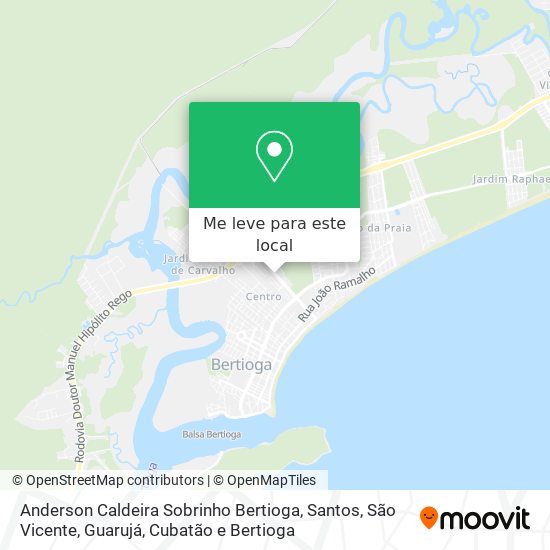Anderson Caldeira Sobrinho Bertioga mapa