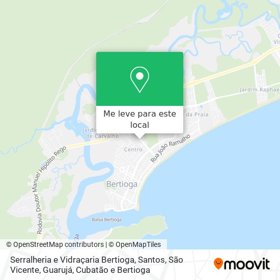 Serralheria e Vidraçaria Bertioga mapa