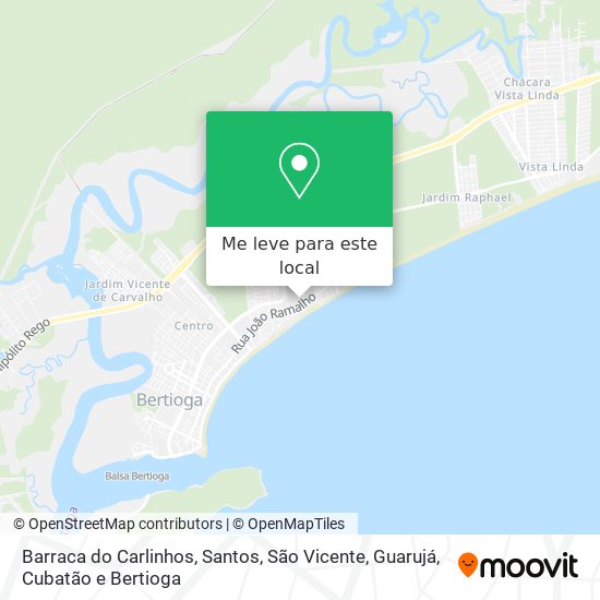 Barraca do Carlinhos mapa