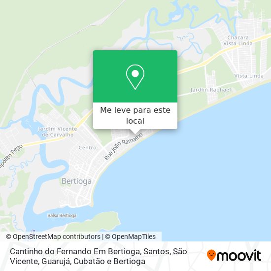 Cantinho do Fernando Em Bertioga mapa