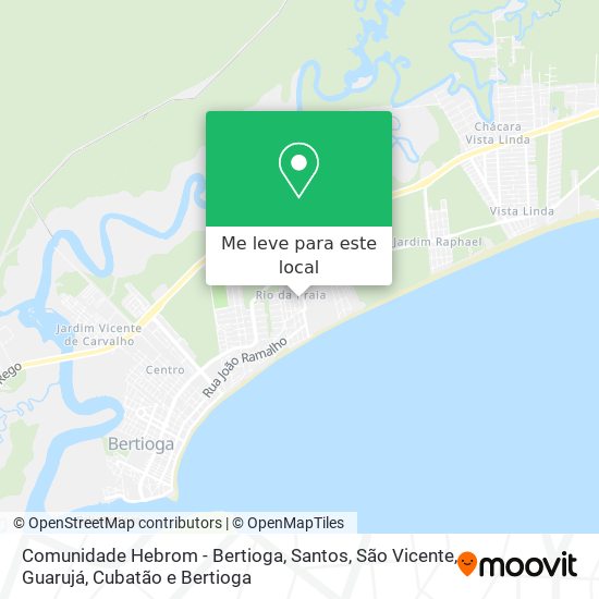 Comunidade Hebrom - Bertioga mapa