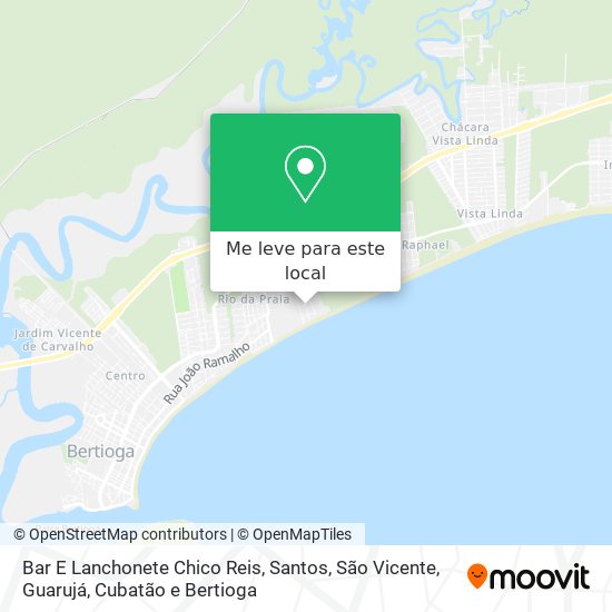 Bar E Lanchonete Chico Reis mapa