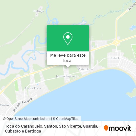 Toca do Caranguejo mapa