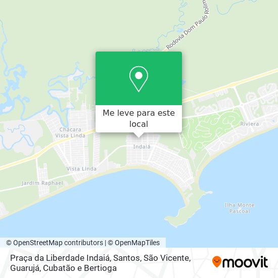 Praça da Liberdade Indaiá mapa