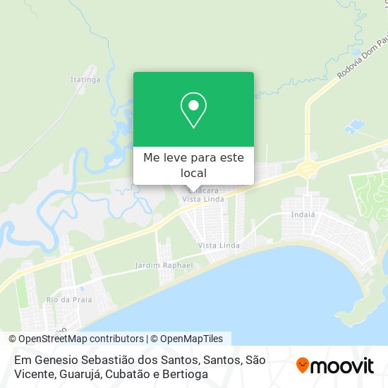 Em Genesio Sebastião dos Santos mapa