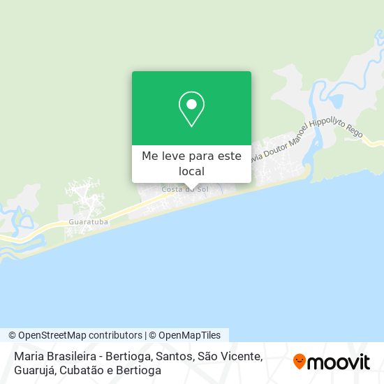 Maria Brasileira - Bertioga mapa