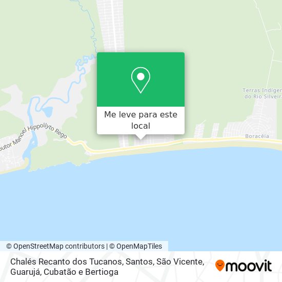 Chalés Recanto dos Tucanos mapa