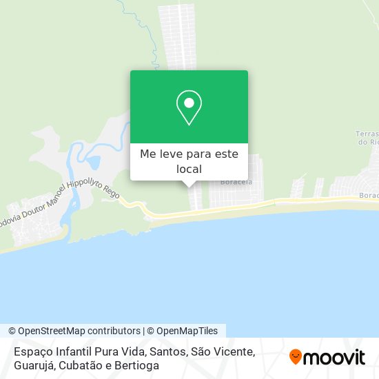 Espaço Infantil Pura Vida mapa