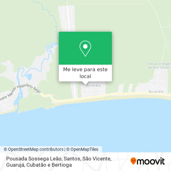 Pousada Sossega Leão mapa