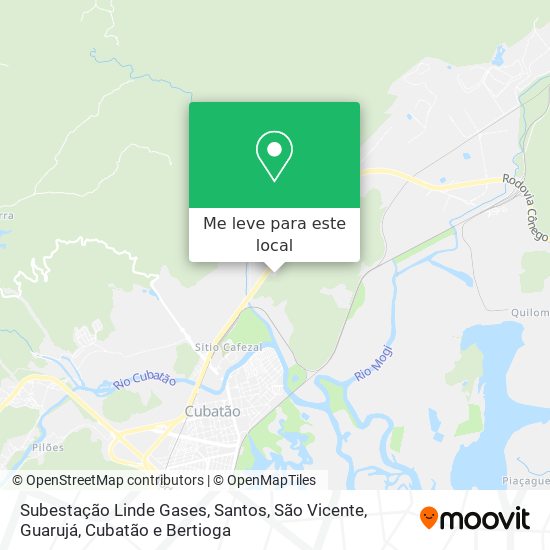 Subestação Linde Gases mapa