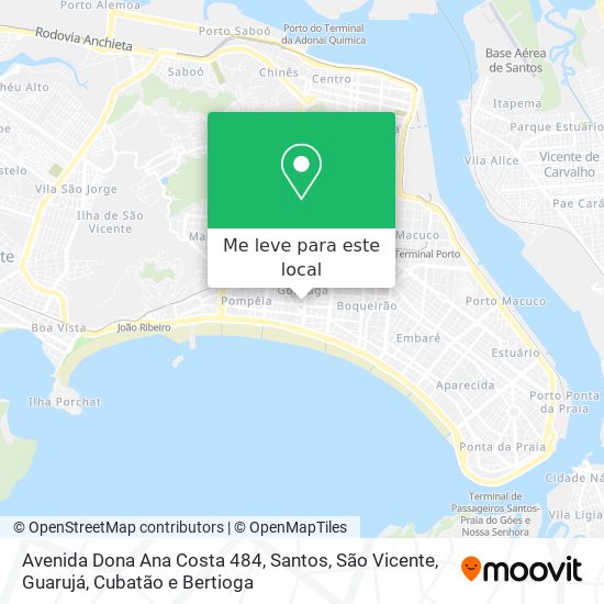 Avenida Dona Ana Costa 484 mapa