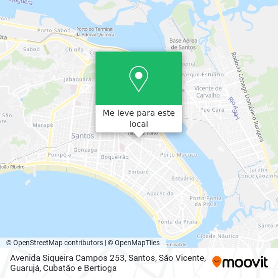 Avenida Siqueira Campos 253 mapa