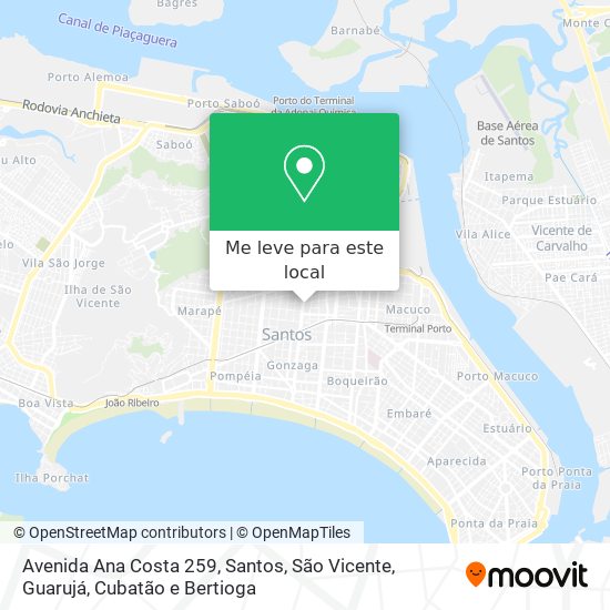 Avenida Ana Costa 259 mapa