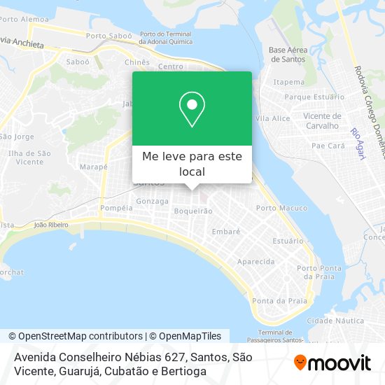 Avenida Conselheiro Nébias 627 mapa