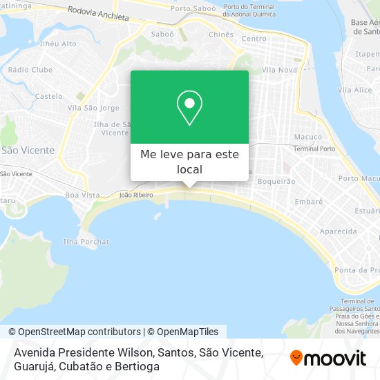 Avenida Presidente Wilson mapa