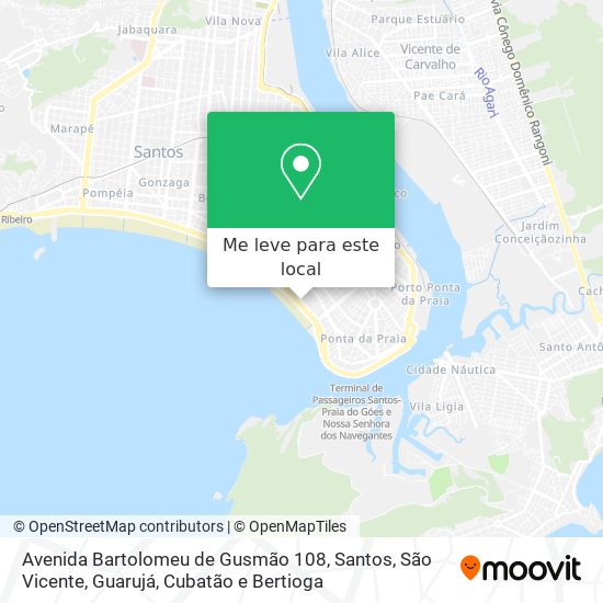 Avenida Bartolomeu de Gusmão 108 mapa