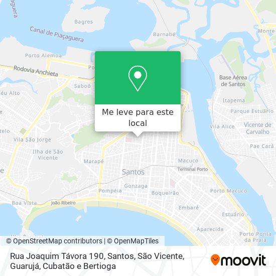 Rua Joaquim Távora 190 mapa