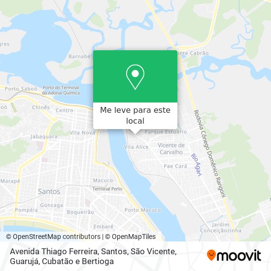 Avenida Thiago Ferreira mapa