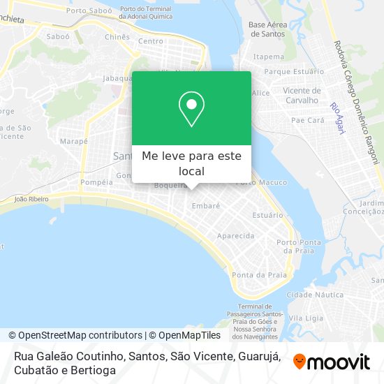 Rua Galeão Coutinho mapa