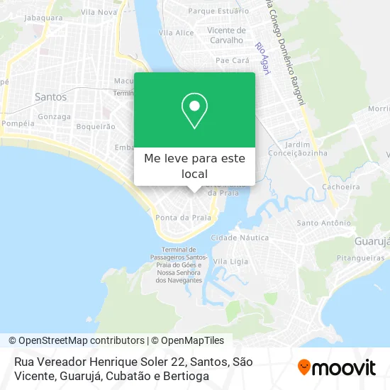 Rua Vereador Henrique Soler 22 mapa