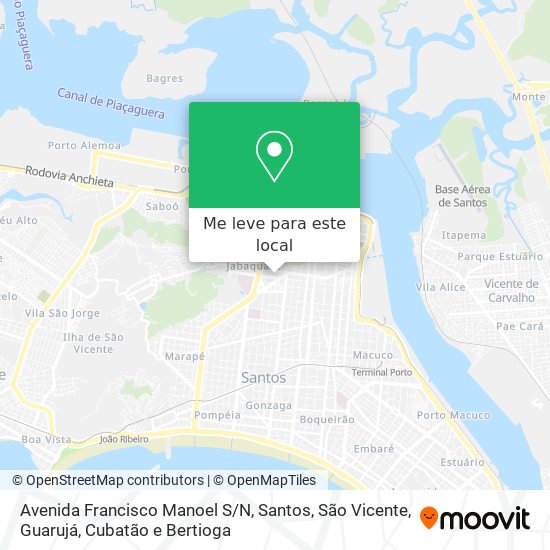 Avenida Francisco Manoel S/N mapa
