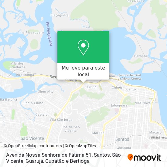 Avenida Nossa Senhora de Fátima 51 mapa