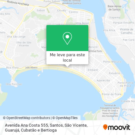 Avenida Ana Costa 555 mapa