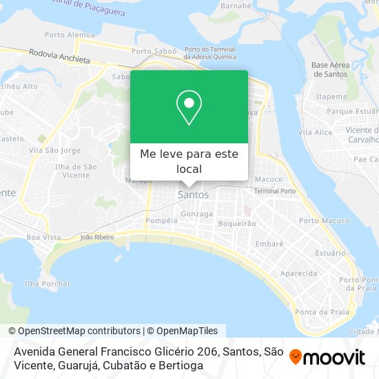 Avenida General Francisco Glicério 206 mapa
