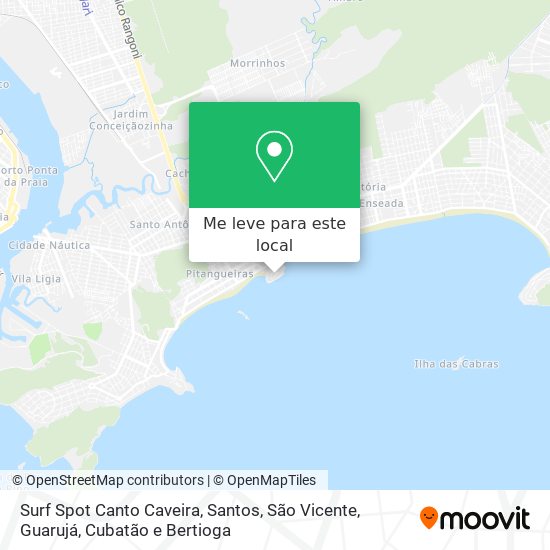 Surf Spot Canto Caveira mapa