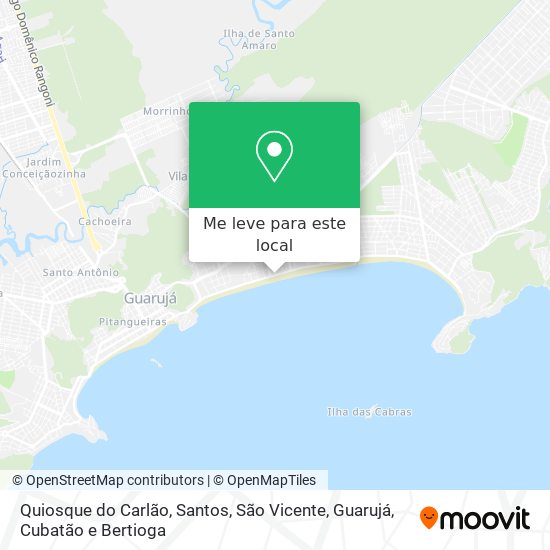 Quiosque do Carlão mapa