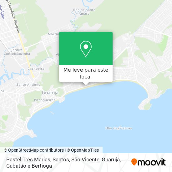 Pastel Três Marias mapa