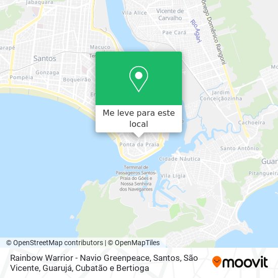 Rainbow Warrior - Navio Greenpeace mapa