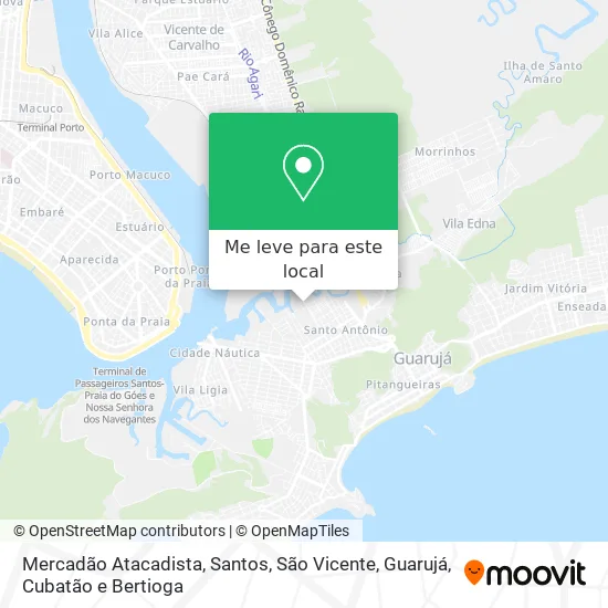 Mercadão Atacadista mapa