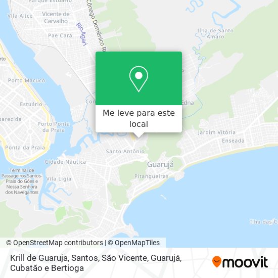 Krill de Guaruja mapa