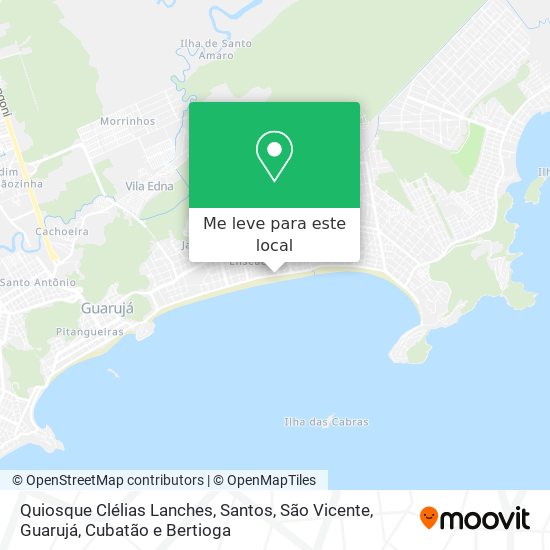 Quiosque Clélias Lanches mapa