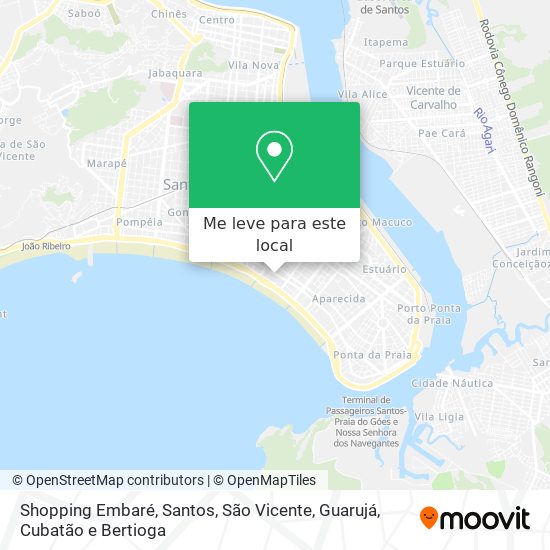 Shopping Embaré mapa