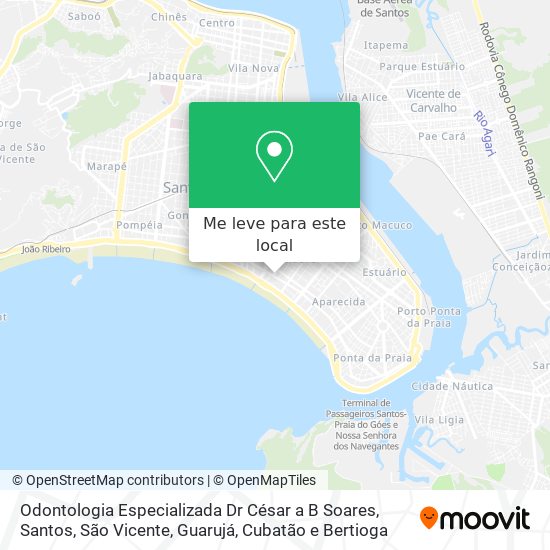 Odontologia Especializada Dr César a B Soares mapa