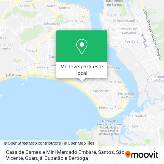 Casa de Carnes e Mini Mercado Embaré mapa