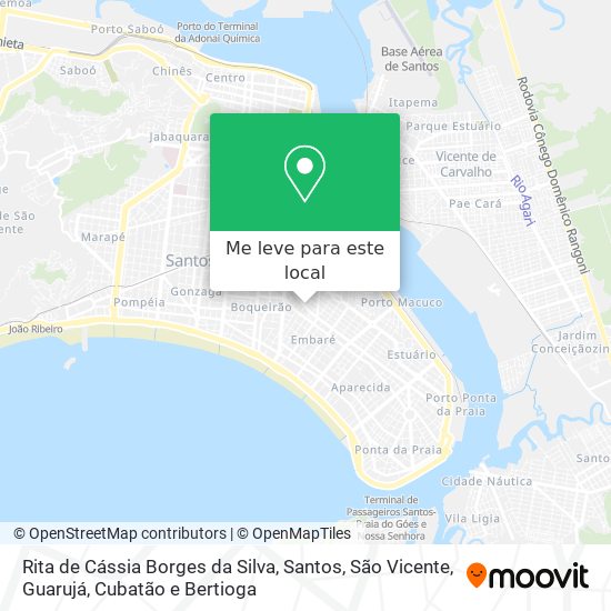 Rita de Cássia Borges da Silva mapa