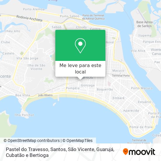 Pastel do Travesso mapa