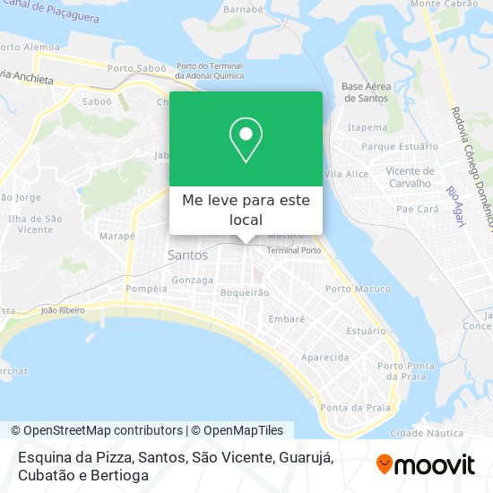 Esquina da Pizza mapa