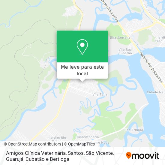 Amigos Clínica Veterinária mapa