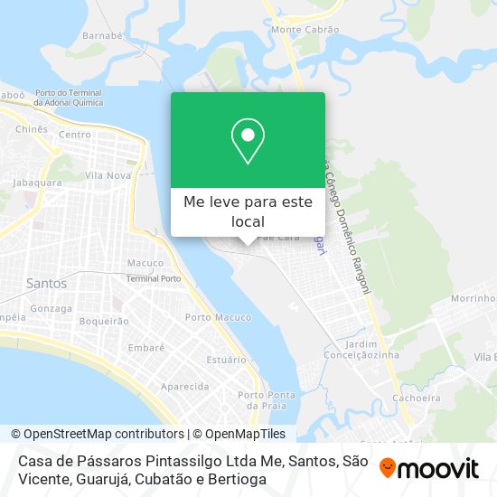 Casa de Pássaros Pintassilgo Ltda Me mapa