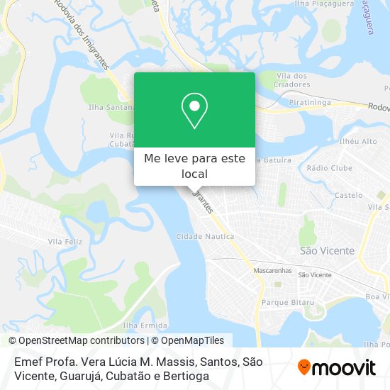 Emef Profa. Vera Lúcia M. Massis mapa