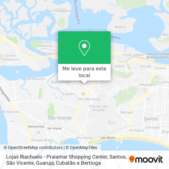 Lojas Riachuelo - Praiamar Shopping Center mapa
