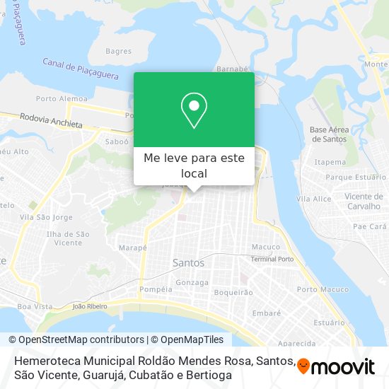 Hemeroteca Municipal Roldão Mendes Rosa mapa